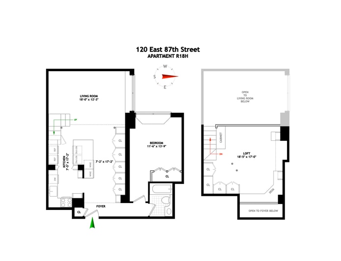 Floorplan for 120 East 87th Street, R18H