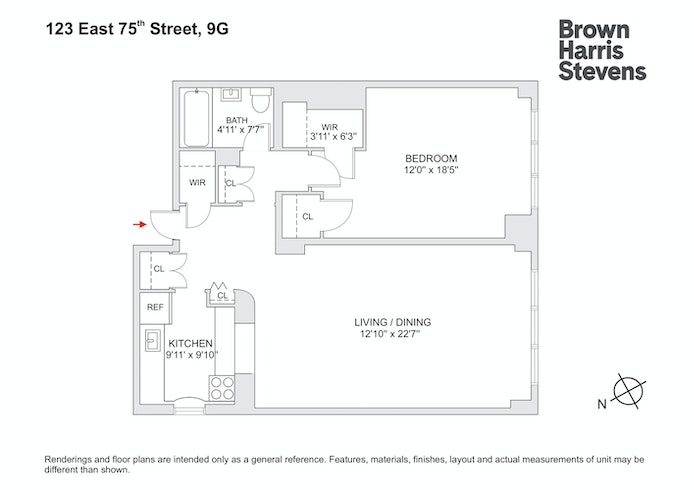 Floorplan for 123 East 75th Street