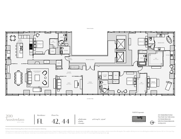 Floorplan for 200 Amsterdam Avenue, 44A