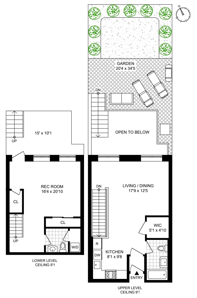 Floorplan for 893 Myrtle Avenue, 1B