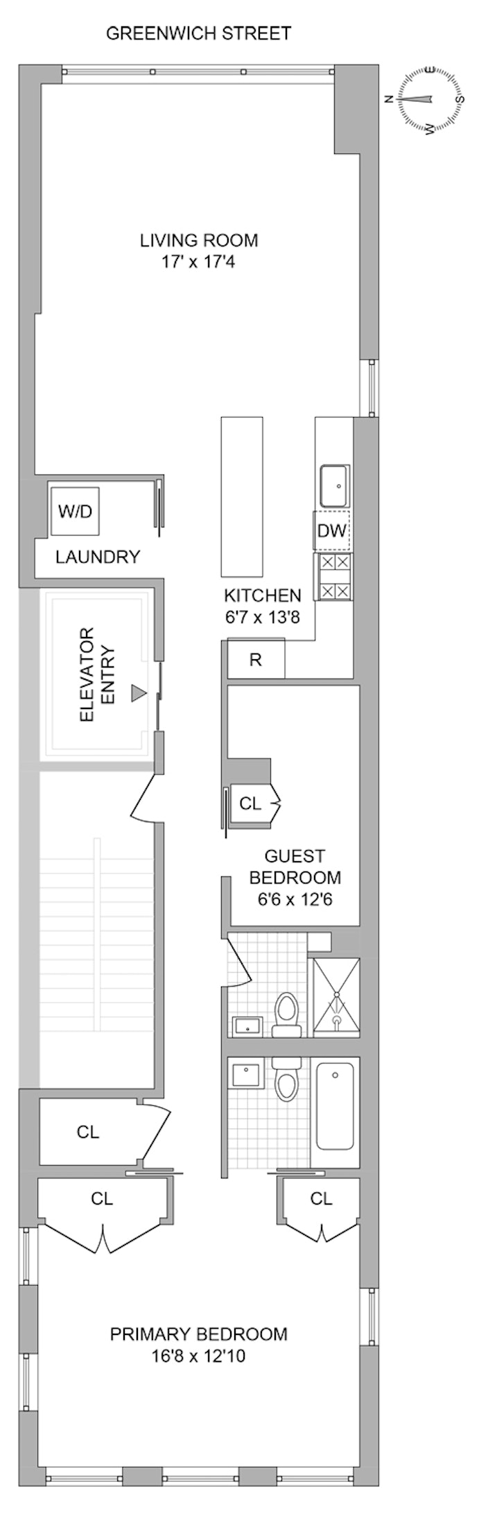 Floorplan for 448 Greenwich Street