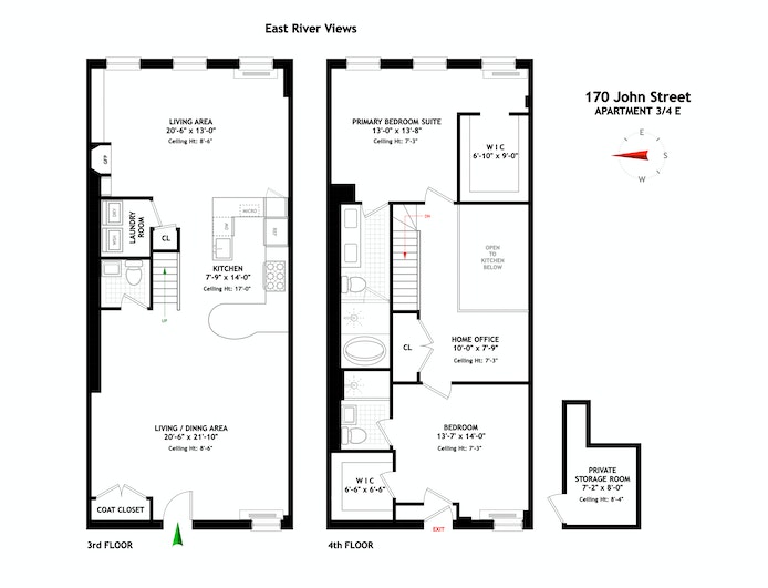 Floorplan for 170 John Street, 3/4E