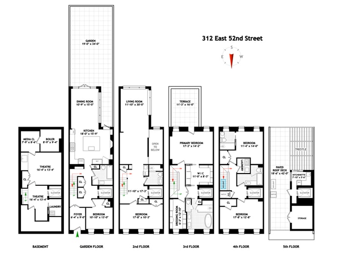 Floorplan for 312 East 52nd Street