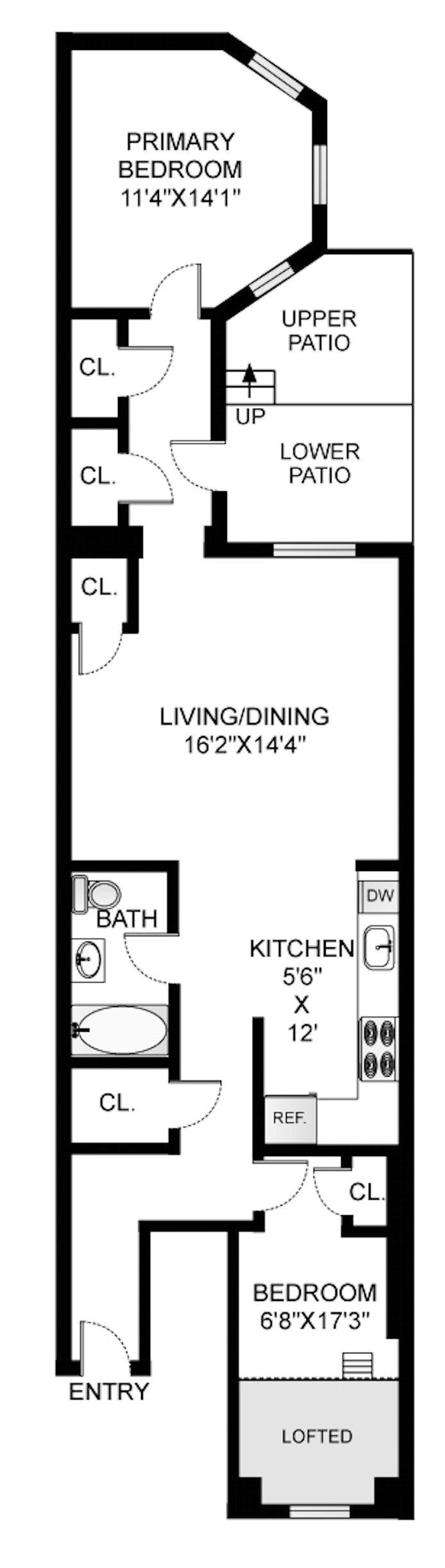 Floorplan for 37 Montgomery Place, 1