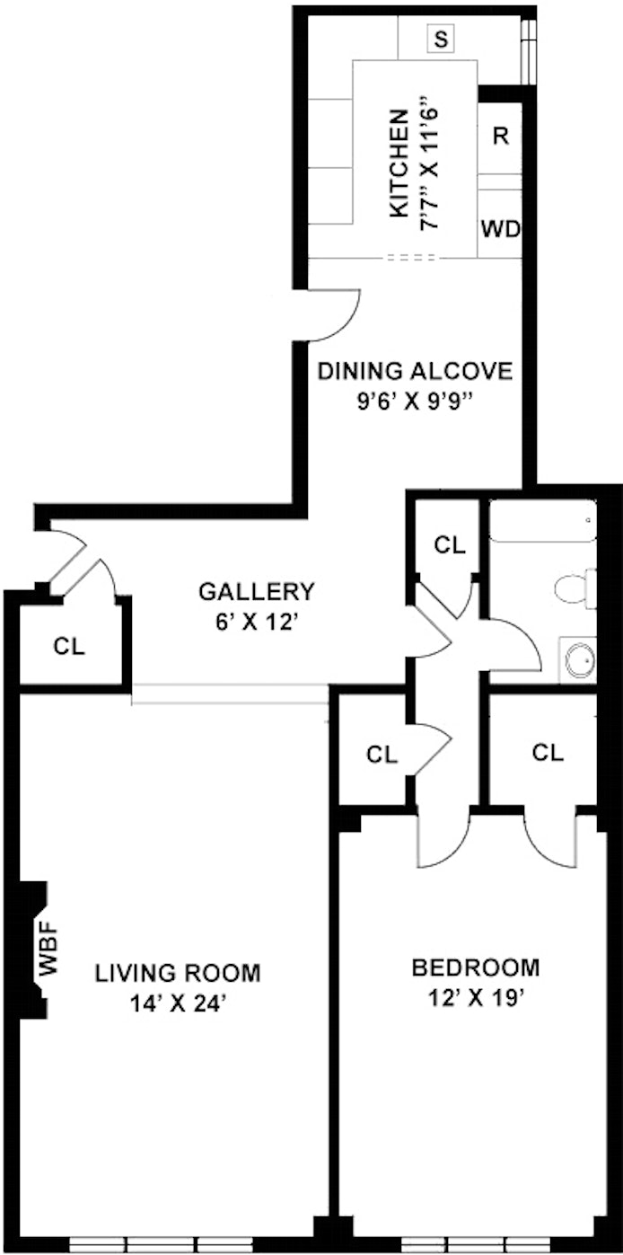 Floorplan for 2 Sutton Place South, 12E