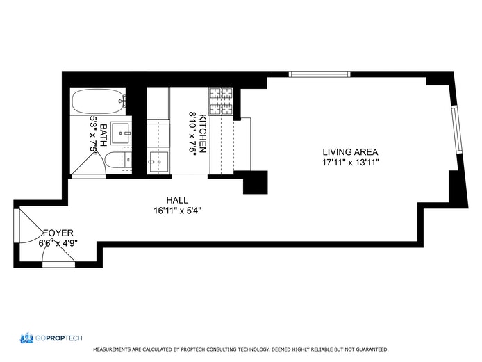 Floorplan for 88 Greenwich Street, 1108