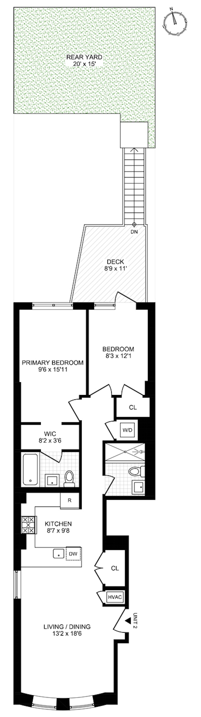Floorplan for 1007 Bergen Street, 1A