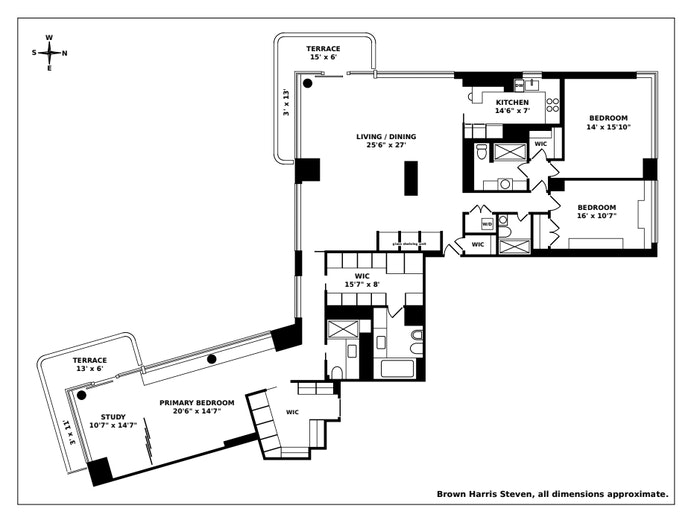 Floorplan for 167 East 61st Street, 32BC