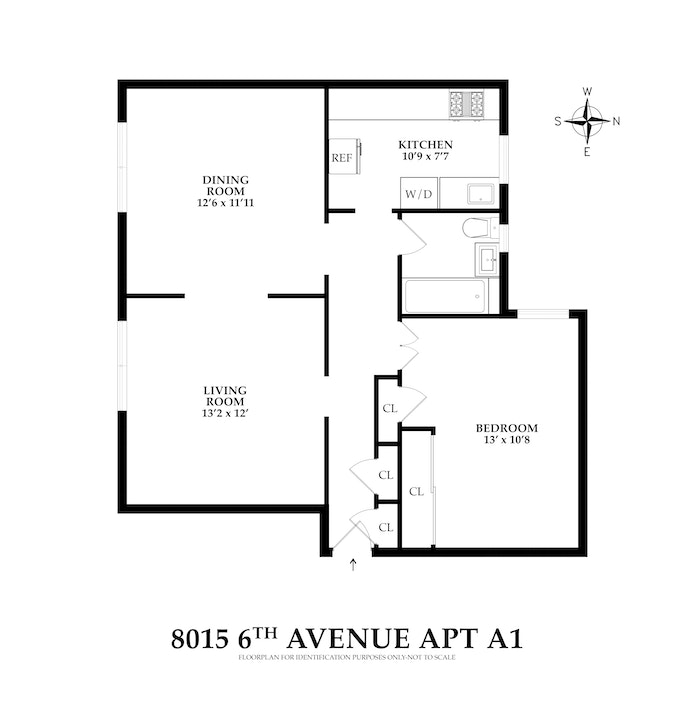 Floorplan for 8015 6th Avenue, A1