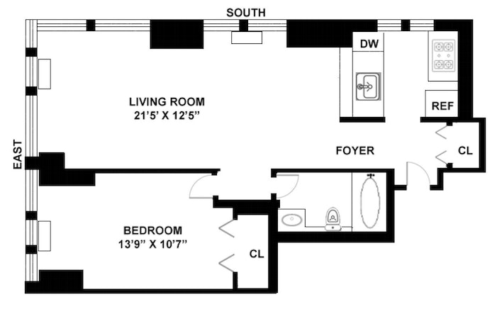 Floorplan for 300 East 85th Street, 3201
