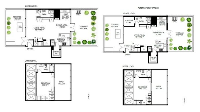 Floorplan for 49 -51 Warren St, PH6E