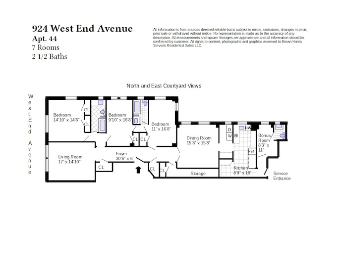 Floorplan for 924 West End Avenue, 44