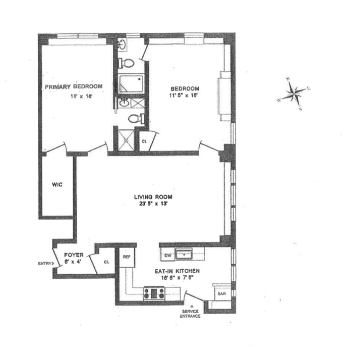 Floorplan for 435 East 57th Street, 3C