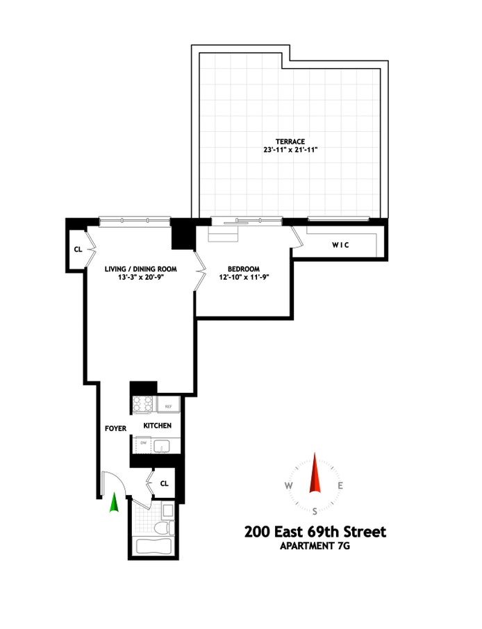 Floorplan for 200 East 69th Street, 7G
