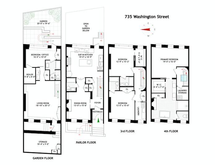 Floorplan for 735 Washington Street