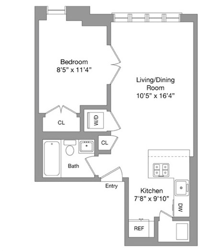 Floorplan for 207A Prospect Avenue, 2A