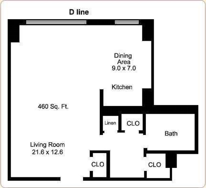 Floorplan for 230 Jay Street, 7D