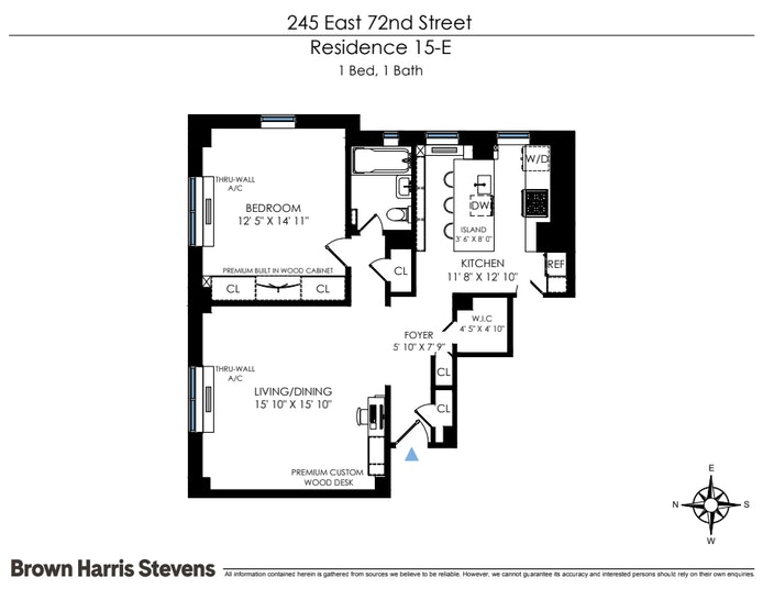 Floorplan for 245 East 72nd Street, 15E
