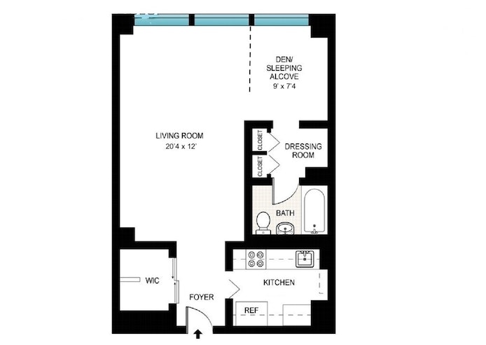 Floorplan for 382 Central Park West, 4E