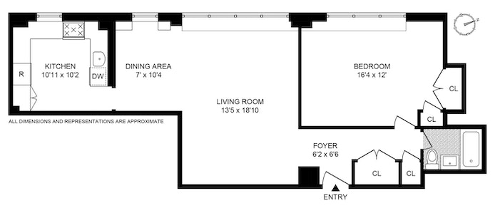 Floorplan for 239 East 79th Street, 16F