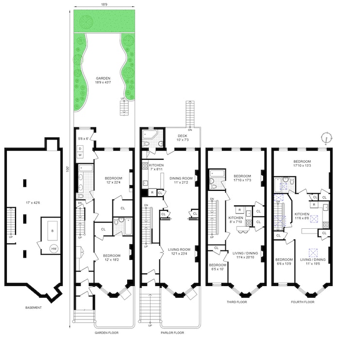 Floorplan for 278 Clifton Place