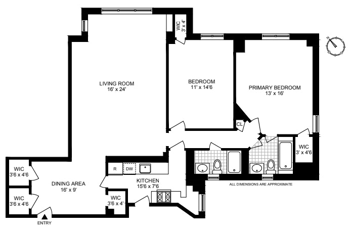 Floorplan for 419 East 57th Street, 7F