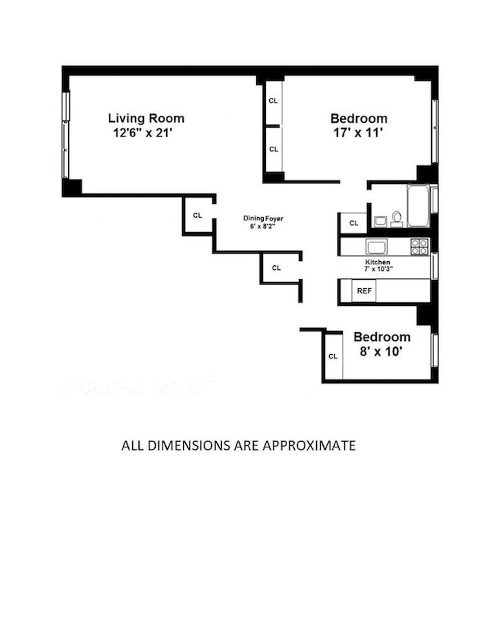 Floorplan for 301 East 87th Street, 10A