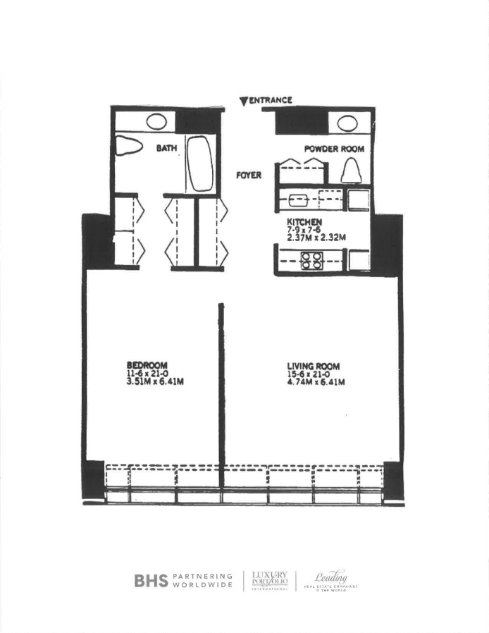Floorplan for 15 West 53rd Street, 27C