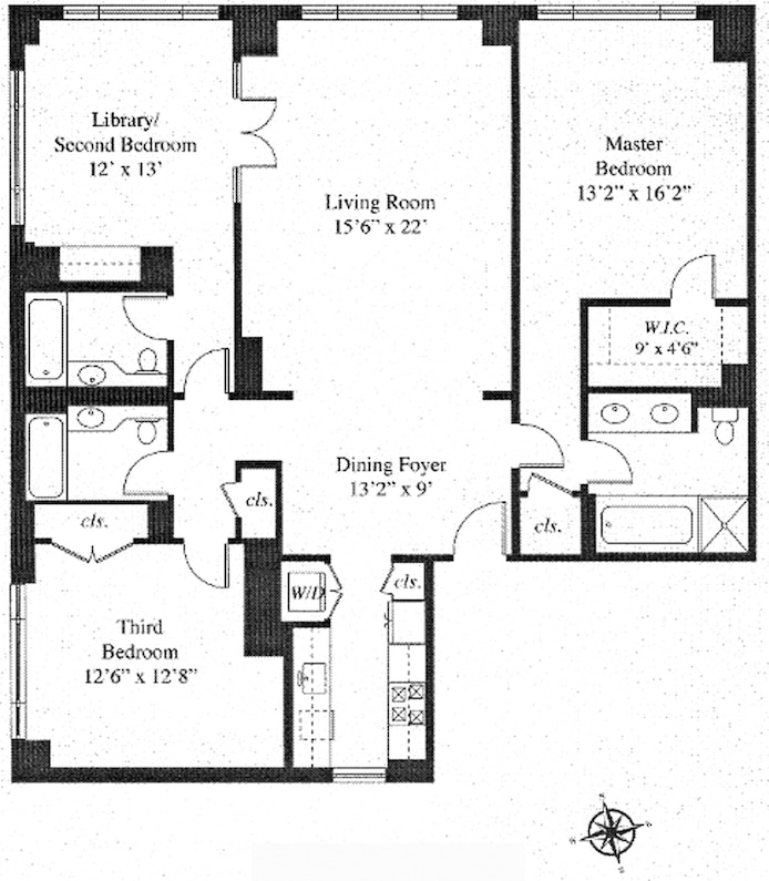 Floorplan for 308 East 72nd Street, 12A