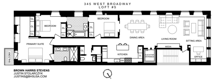 Floorplan for 345 W Broadway