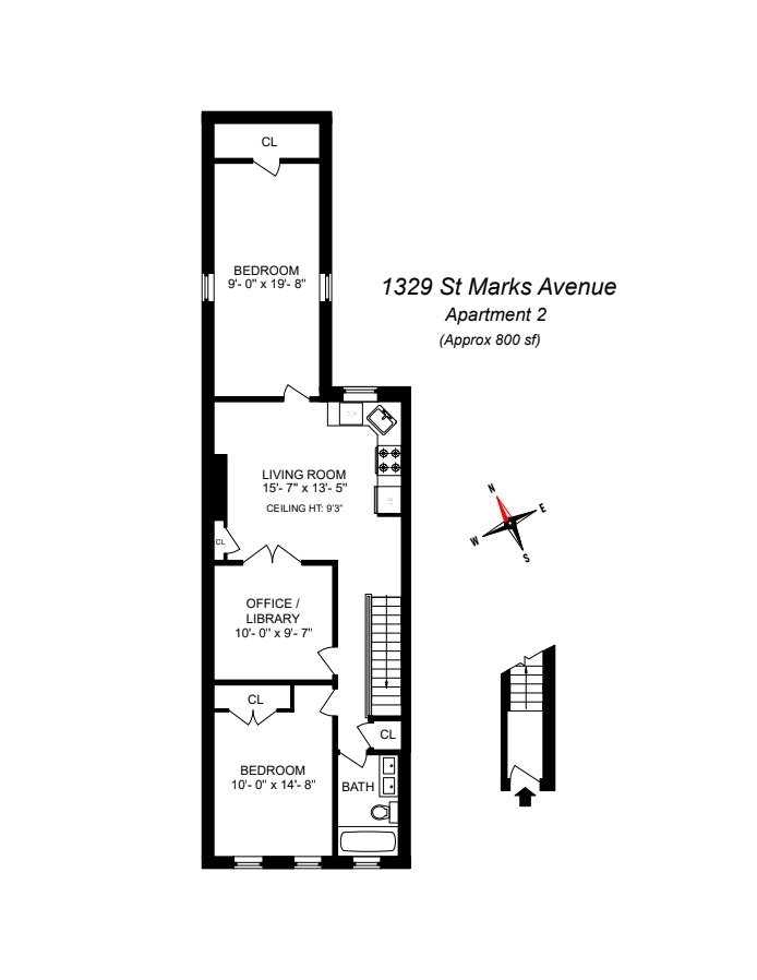 Floorplan for 1329 Saint Marks Avenue, 2