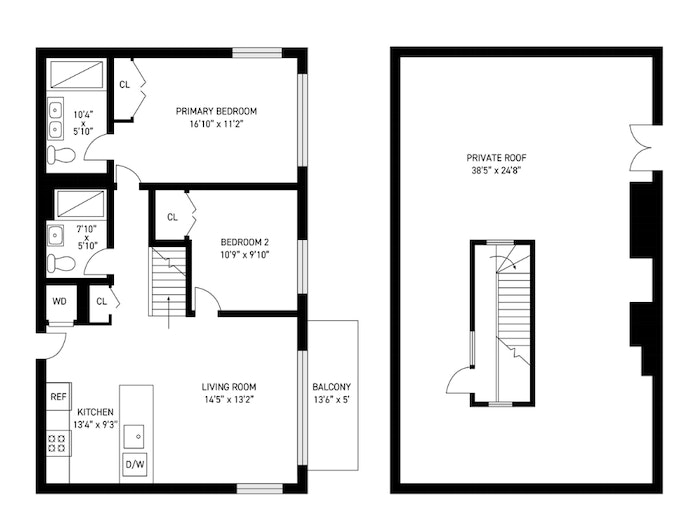 Floorplan for 159 Tompkins Avenue, PH6B