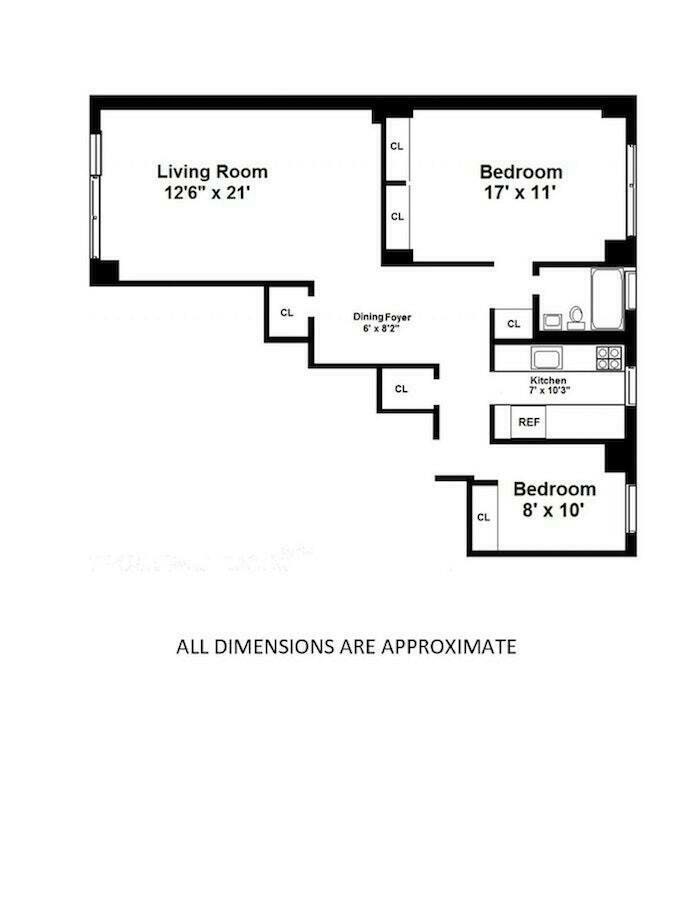 Floorplan for 301 East 87th Street, 16A