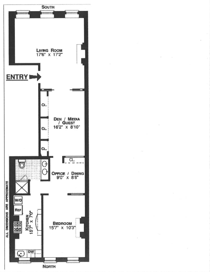 Floorplan for 355 West 22nd Street