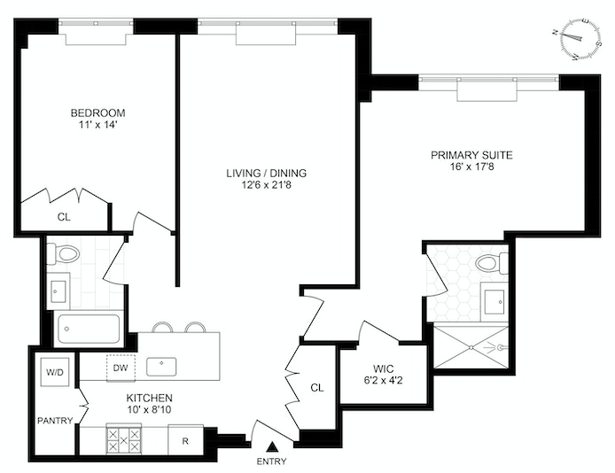 Floorplan for 545 Washington Ave, 301