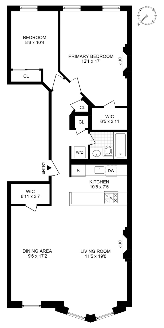 Floorplan for 87 Eighth Avenue, 2