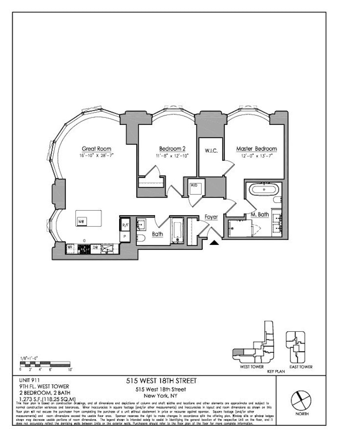 Floorplan for 515 West 18th Street, 911