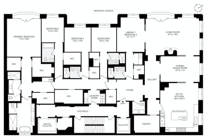 Floorplan for 1165 Madison Avenue, 8THFLOOR
