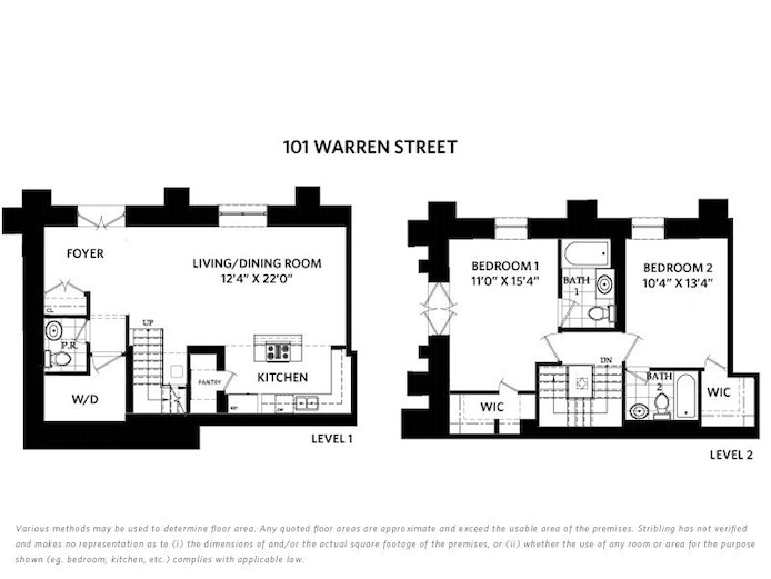 Floorplan for 101 Warren Street  Bklyn, A1F