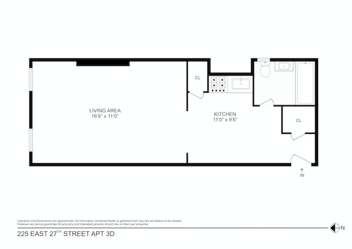 Floorplan for 226 East 27th Street, 3D