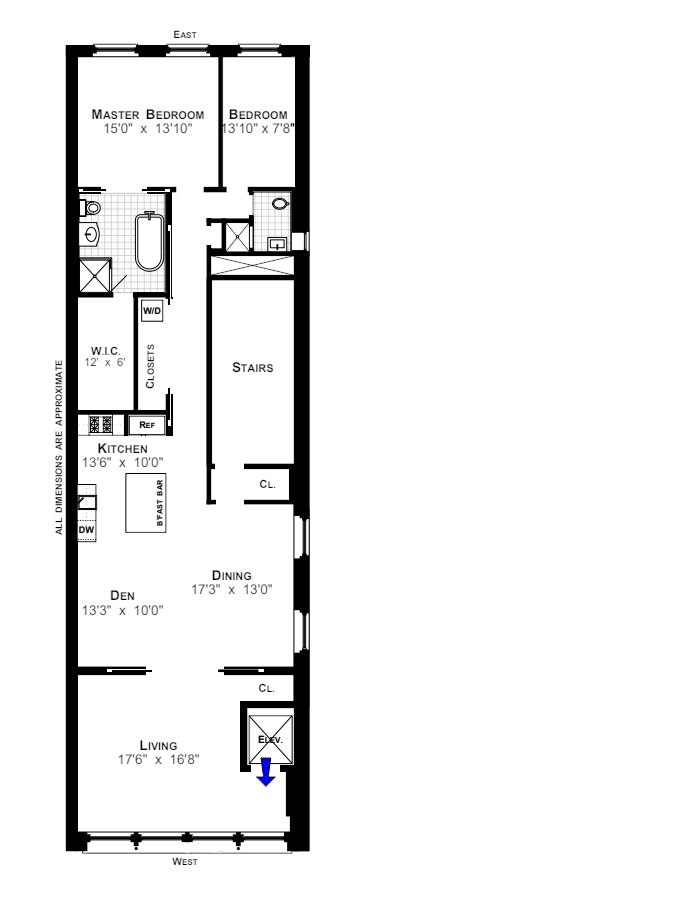 Floorplan for 130 Greene Street, 4
