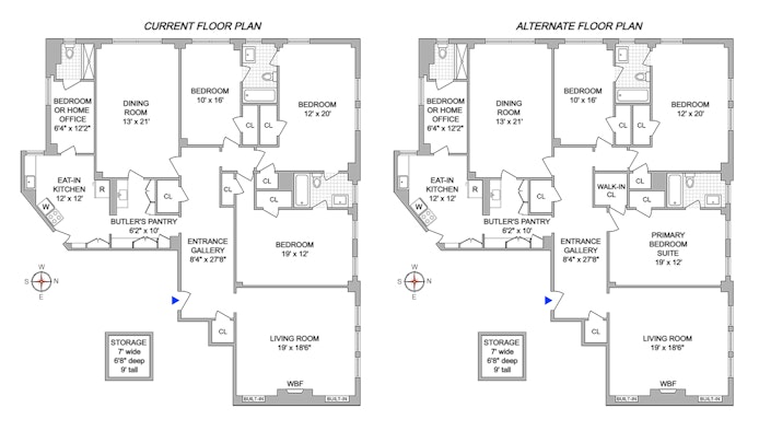 Floorplan for 336 Central Park West, 3E