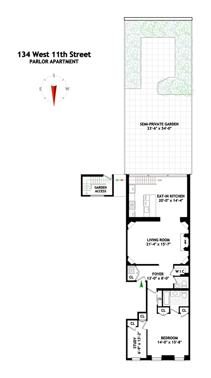 Floorplan for 134 West 11th Street, 2