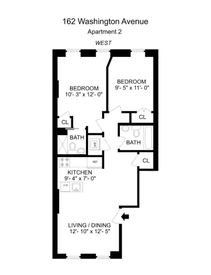 Floorplan for 162 Washington Ave, 2