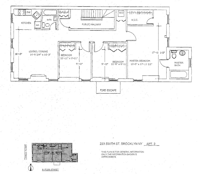 Floorplan for 223 Smith Street