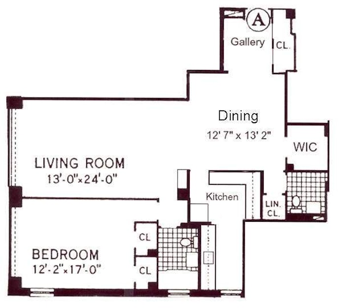 Floorplan for 25 Sutton Place South, 9A
