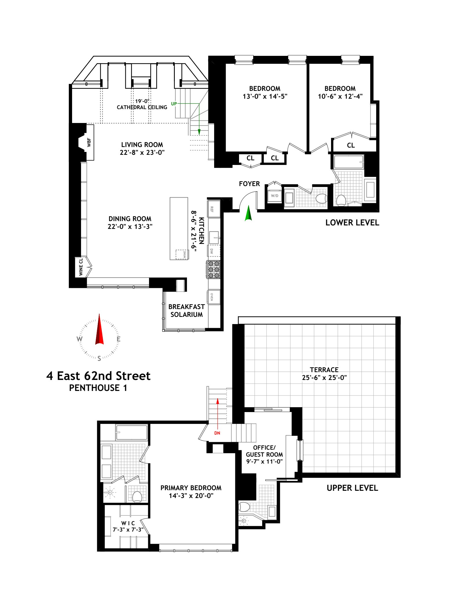 Floorplan for 4 East 62nd Street, PH1