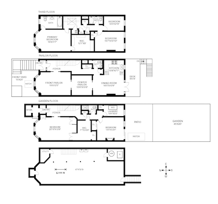 Floorplan for 518 8th Street