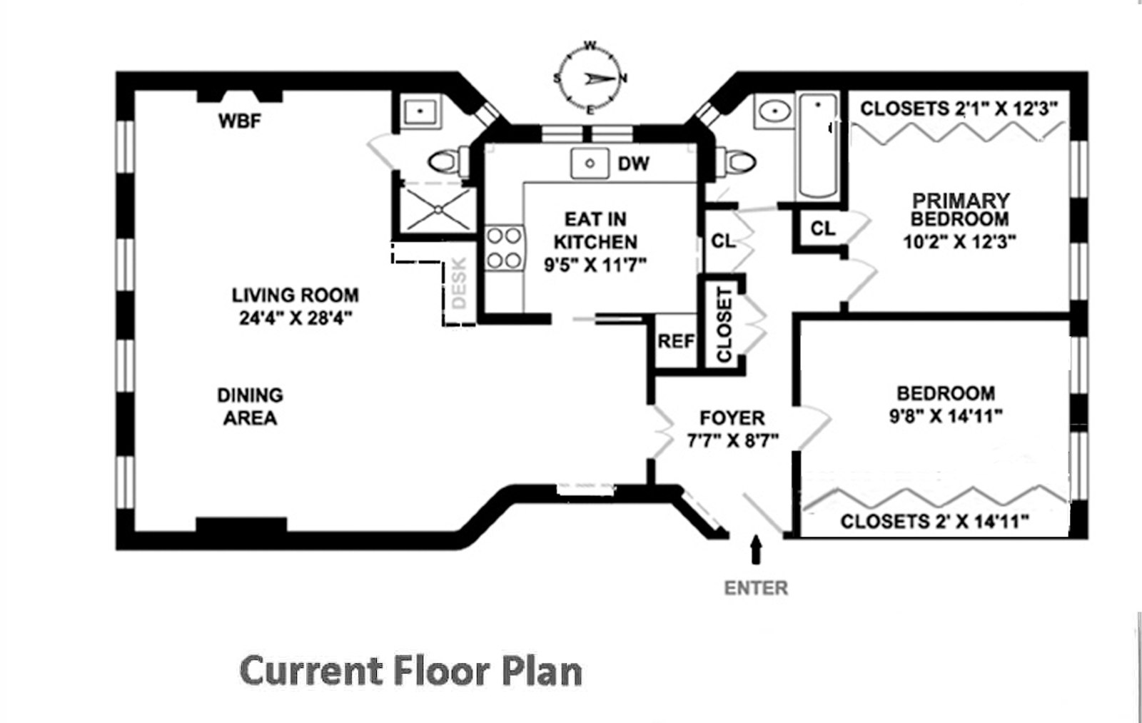 Floorplan for 535 East 72nd Street, 3AB