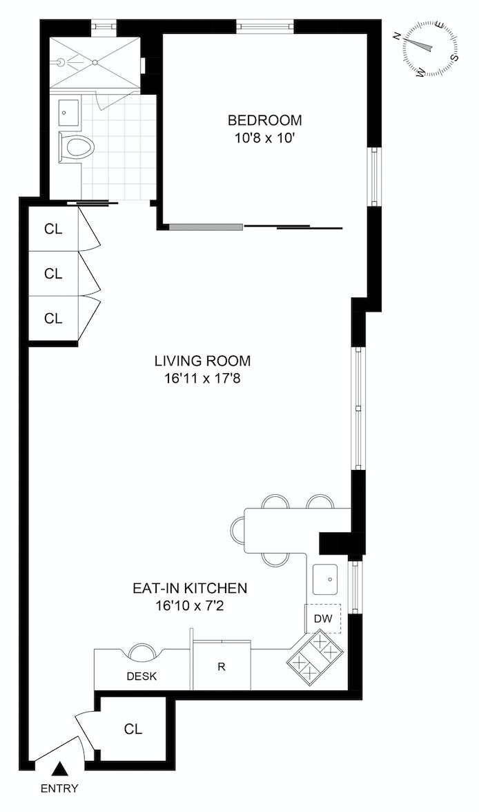 Floorplan for 82 Irving Place, 4C